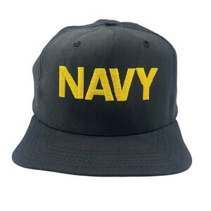 United States Navy Military Bancroft Snapback Hat Cap USA 6 1/2 - 7 1/2